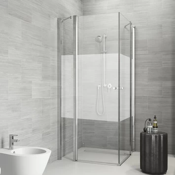 Sealskin Douchecabine Code Hoekinstap 4-delig 100x197 cm met Gesatineerde Band Sealskin Douchecabine Code Hoekinstap 4-delig 100x197 Cm Met Gesatineerde Band -Gamma Badkamer Winkel 123 5661