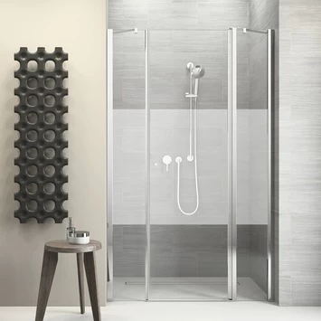 Sealskin Swingdeur voor Nis Code R 3-delig 130x197 cm met Gesatineerde Band Sealskin Swingdeur Voor Nis Code R 3-delig 130x197 Cm Met Gesatineerde Band -Gamma Badkamer Winkel 123 5666