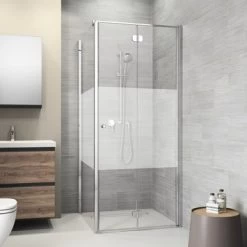 Sealskin Douchewand Code L 100x197 Cm Met Gesatineerde Band