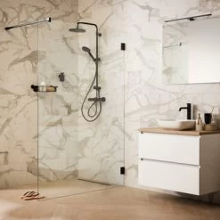 Sealskin Inloopdouche I AM A3 100x200 Cm Zwart -Gamma Badkamer Winkel 123 5821