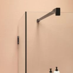 Sealskin Zijwand Voor Swingdeur I AM 120x200cm Zwart -Gamma Badkamer Winkel 123 5868