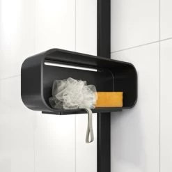 Sealskin Inc. Inloopdouche Type A3 90x200 Cm Met Douchemand, 8 Mm Helder Veiligheidsglas Met Antikalklaag Mat Zwart -Gamma Badkamer Winkel 123 5874