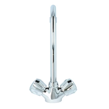 Handson Keukenkraan Thomas 2-knops Chroom met uitloop 235mm Handson Keukenkraan Thomas 2-knops Chroom Met Uitloop 235mm -Gamma Badkamer Winkel 123 593