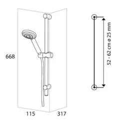Tiger Splash Doucheset Alicante Waterbesparend Chroom 5 Tiger Splash Doucheset Alicante Waterbesparend Chroom -Gamma Badkamer Winkel 123 5934