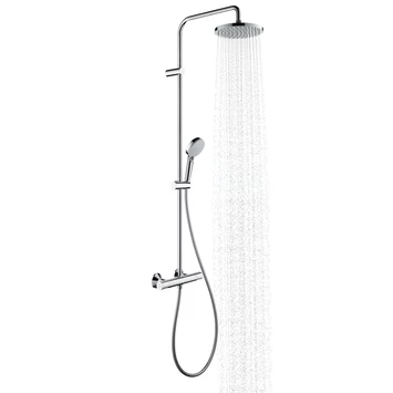 Hansgrohe douchesysteem Vernis Blend 200 met thermostaatkraan chroom Hansgrohe Douchesysteem Vernis Blend 200 Met Thermostaatkraan Chroom -Gamma Badkamer Winkel 123 5938