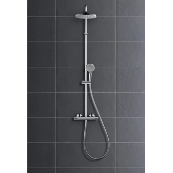 Hansgrohe douchesysteem Vernis Blend 200 met thermostaatkraan chroom Hansgrohe Douchesysteem Vernis Blend 200 Met Thermostaatkraan Chroom -Gamma Badkamer Winkel 123 5942