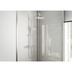 Hansgrohe Douchesysteem Vernis Blend 200 Met Thermostaatkraan Chroom 7 Hansgrohe Douchesysteem Vernis Blend 200 Met Thermostaatkraan Chroom -Gamma Badkamer Winkel 123 5943