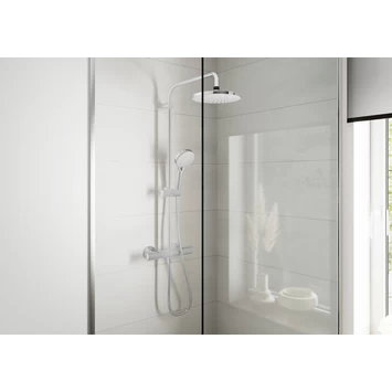 Hansgrohe douchesysteem Vernis Blend 200 met thermostaatkraan chroom Hansgrohe Douchesysteem Vernis Blend 200 Met Thermostaatkraan Chroom -Gamma Badkamer Winkel 123 5944