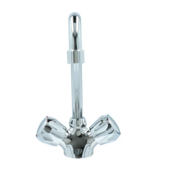 Handson Keukenkraan Thomas 2-knops Chroom met uitloop 235mm Handson Keukenkraan Thomas 2-knops Chroom Met Uitloop 235mm -Gamma Badkamer Winkel 123 597