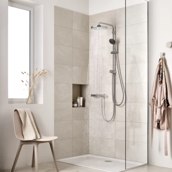Grohe douchesysteem Vitalio start 250 rond met omstelling chroom Grohe Douchesysteem Vitalio Start 250 Rond Met Omstelling Chroom -Gamma Badkamer Winkel 123 5977