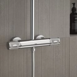 Grohe Douchesysteem Vitalio Joy 260 Cooltouch Met Thermostaatkraan Quickfix Chroom 10 Grohe Douchesysteem Vitalio Joy 260 Cooltouch Met Thermostaatkraan Quickfix Chroom -Gamma Badkamer Winkel 123 6043