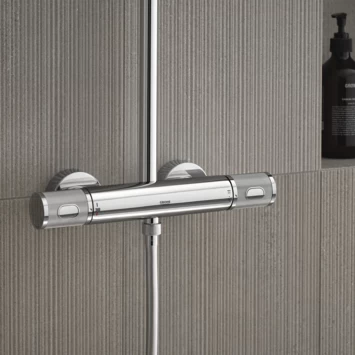 Grohe douchesysteem Vitalio joy 260 cooltouch met thermostaatkraan Quickfix chroom Grohe Douchesysteem Vitalio Joy 260 Cooltouch Met Thermostaatkraan Quickfix Chroom -Gamma Badkamer Winkel 123 6043