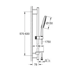 Grohe Doucheset Vitalio Smartactive 150/3 -Gamma Badkamer Winkel 123 6067