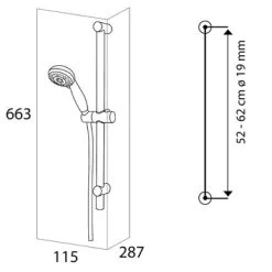 Tiger Splash Doucheset Valencia Waterbesparend Chroom -Gamma Badkamer Winkel 123 6080