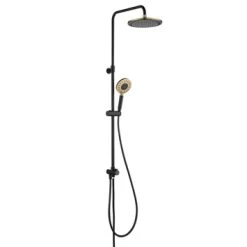 Tiger Regendoucheset Akcent Zwart Messing