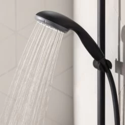 Grohe Douchesysteem Vitalio Start 250 Rond Met Thermostaatkraan QuickFix Mat Zwart -Gamma Badkamer Winkel 123 6129