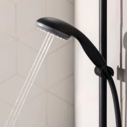 Grohe Douchesysteem Vitalio Start 250 Rond Met Thermostaatkraan QuickFix Mat Zwart -Gamma Badkamer Winkel 123 6130