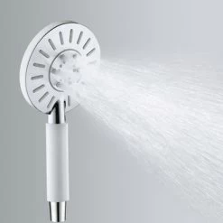 Tiger Regendoucheset Akcent Chroom Wit -Gamma Badkamer Winkel 123 6206