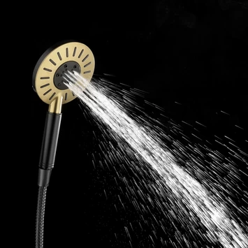 Tiger regendoucheset Akcent zwart/messing incl kraan en handdouche met 3 straalstanden Tiger Regendoucheset Akcent Zwart/messing Incl Kraan En Handdouche Met 3 Straalstanden -Gamma Badkamer Winkel 123 6211