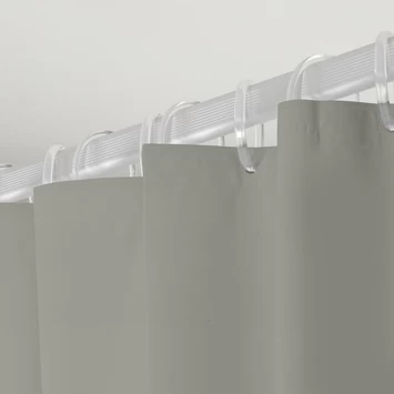 Douchegordijn Granada 120x200cm licht grijs SEALSKIN Douchegordijn Granada 120x200cm Licht Grijs -Gamma Badkamer Winkel 123 6299
