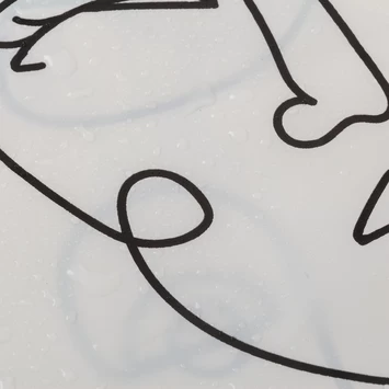 Sealskin douchegordijn mind 180x200cm zwart/wit Sealskin Douchegordijn Mind 180x200cm Zwart/wit -Gamma Badkamer Winkel 123 6378