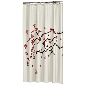 Sealskin Douchegordijn Blossom Rood 180x200 cm Sealskin Douchegordijn Blossom Rood 180x200 Cm -Gamma Badkamer Winkel 123 6423