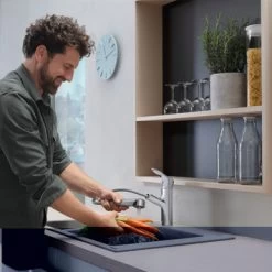 Hansgrohe Keukenkraan Focus M43 Met Hendel En Uittrekbare Sproeikop Chroom 150 -Gamma Badkamer Winkel 123 645