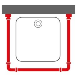 Sealskin Douchegordijnstang Seallux Combi Wit -Gamma Badkamer Winkel 123 6455