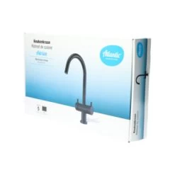 Atlantic Keukenkraan Adrian 2-knops Zwart 11 Atlantic Keukenkraan Adrian 2-knops Zwart -Gamma Badkamer Winkel 123 662