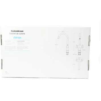 Atlantic keukenkraan Adrian 2-knops Zwart Atlantic Keukenkraan Adrian 2-knops Zwart -Gamma Badkamer Winkel 123 663