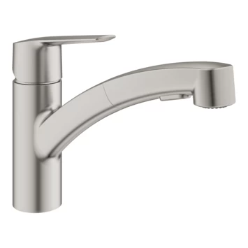 Grohe keukenkraan Start dual spray QuickFix supersteel (RVS look) Grohe Keukenkraan Start Dual Spray QuickFix Supersteel (RVS Look) -Gamma Badkamer Winkel 123 664
