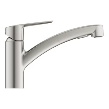 Grohe keukenkraan Start dual spray QuickFix supersteel (RVS look) Grohe Keukenkraan Start Dual Spray QuickFix Supersteel (RVS Look) -Gamma Badkamer Winkel 123 665