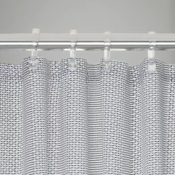 Sealskin Douchegordijn Wave Polyester 180x200 Cm Zwart -Gamma Badkamer Winkel 123 6687