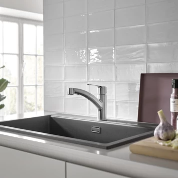 Grohe keukenkraan Start dual spray QuickFix supersteel (RVS look) Grohe Keukenkraan Start Dual Spray QuickFix Supersteel (RVS Look) -Gamma Badkamer Winkel 123 669