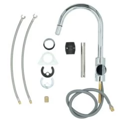 Atlantic Keukenkraan Jeremy Met Hendel En Uittrekbare Sproeikop Chroom -Gamma Badkamer Winkel 123 684