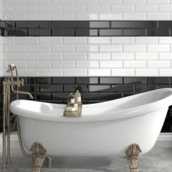 Wandtegel Metro XL Hoogglans Wit 15x45 Cm 1 M² -Gamma Badkamer Winkel 123 6908