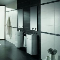 Wandtegel Mat Wit 25x40 Cm 1,4 M² 4 Wandtegel Mat Wit 25x40 Cm 1,4 M² -Gamma Badkamer Winkel 123 6954