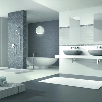 Wandtegel Fusion Wit 20x50 cm 1,2 m² Wandtegel Fusion Wit 20x50 Cm 1,2 M² -Gamma Badkamer Winkel 123 6997