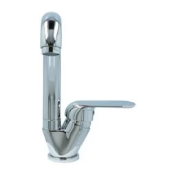 OK Keukenkraan Met Hoog Gebogen Uitloop En Hendel Chroom -Gamma Badkamer Winkel 123 7