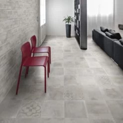 GAMMA Vloertegel Dust Bianco Decor 30x30 Cm 1m²/pak 4 GAMMA Vloertegel Dust Bianco Decor 30x30 Cm 1m²/pak -Gamma Badkamer Winkel 123 7133