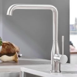 GROHE Keukenkraan Essence L-size Met Hendel Supersteel -Gamma Badkamer Winkel 123 715