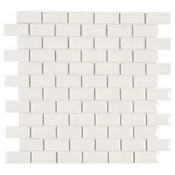 Mozaïektegel Mini Metro Wit 32,2x29,8 Cm 4 Stuks