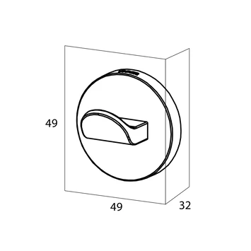 Tiger Noon zelfklevende grote haak chroom Tiger Noon Zelfklevende Grote Haak Chroom -Gamma Badkamer Winkel 123 7205