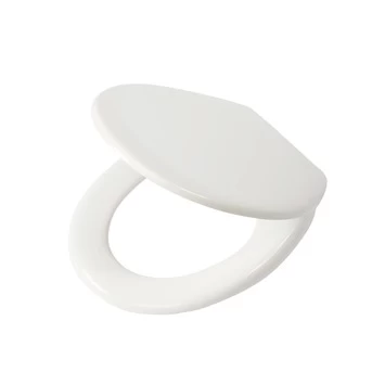 Tiger WC bril Aiden Wit Kunststof met Softclose Tiger WC Bril Aiden Wit Kunststof Met Softclose -Gamma Badkamer Winkel 123 7217