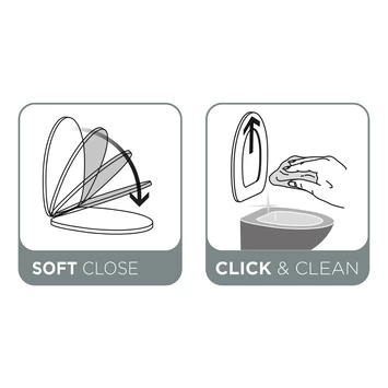 Tiger WC bril Aiden Wit Kunststof met Softclose Tiger WC Bril Aiden Wit Kunststof Met Softclose -Gamma Badkamer Winkel 123 7223