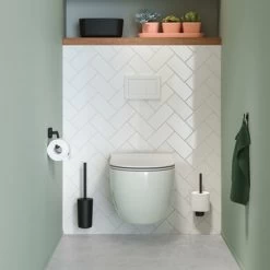 Tiger Carv Toiletrolhouder Zonder Klep Zwart -Gamma Badkamer Winkel 123 7259