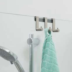 Tiger Douchecabine 3-haak RVS Geborsteld -Gamma Badkamer Winkel 123 7287