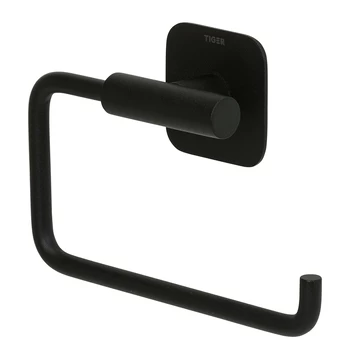 Tiger toiletrolhouder Colar zonder klep zwart Tiger Toiletrolhouder Colar Zonder Klep Zwart -Gamma Badkamer Winkel 123 7311
