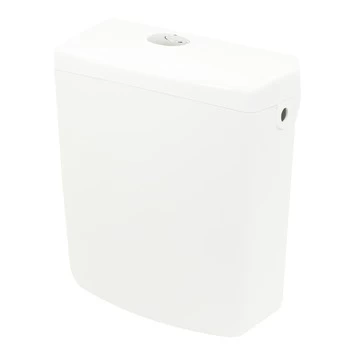 Allibert Uno toiletreservoir 3/6l kunststof wit Allibert Uno Toiletreservoir 3/6l Kunststof Wit -Gamma Badkamer Winkel 123 7330