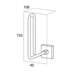 Tiger Reserverolhouder Melbourne Hangend Chroom -Gamma Badkamer Winkel 123 7396